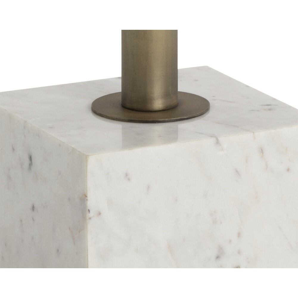 Kata White Marble Bar Table
